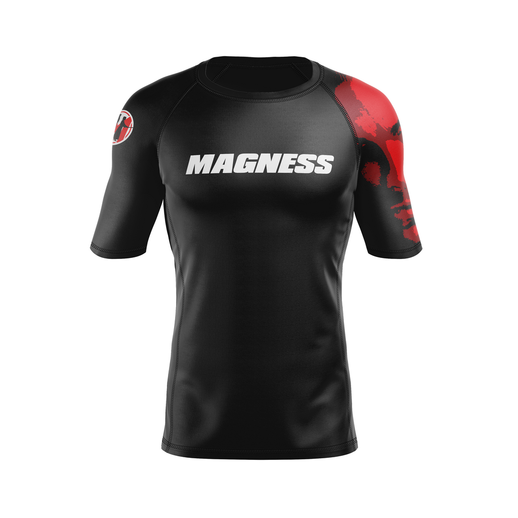 Magness Jiu Jitsu men's rash guard Above the Law, black