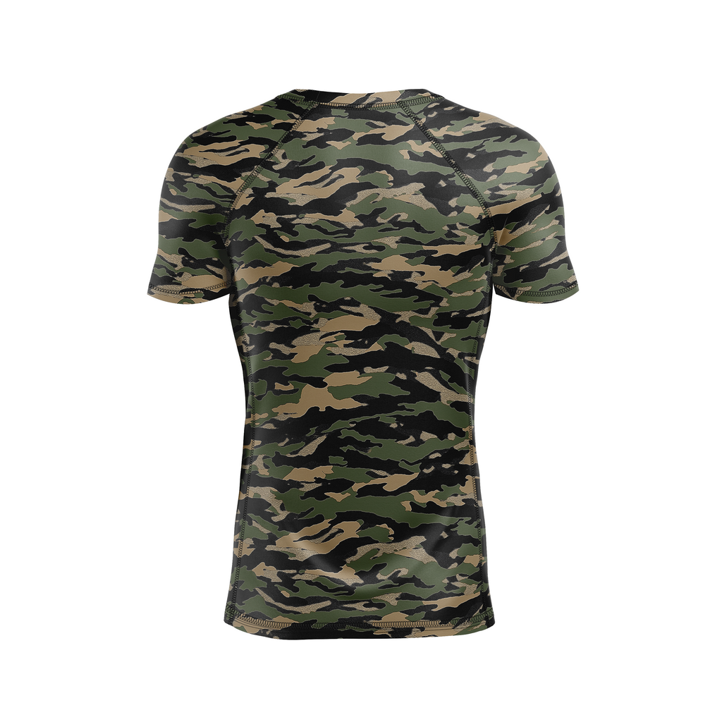 Magness BJJ men's rash guard El Tigre, black/tan/o.d.