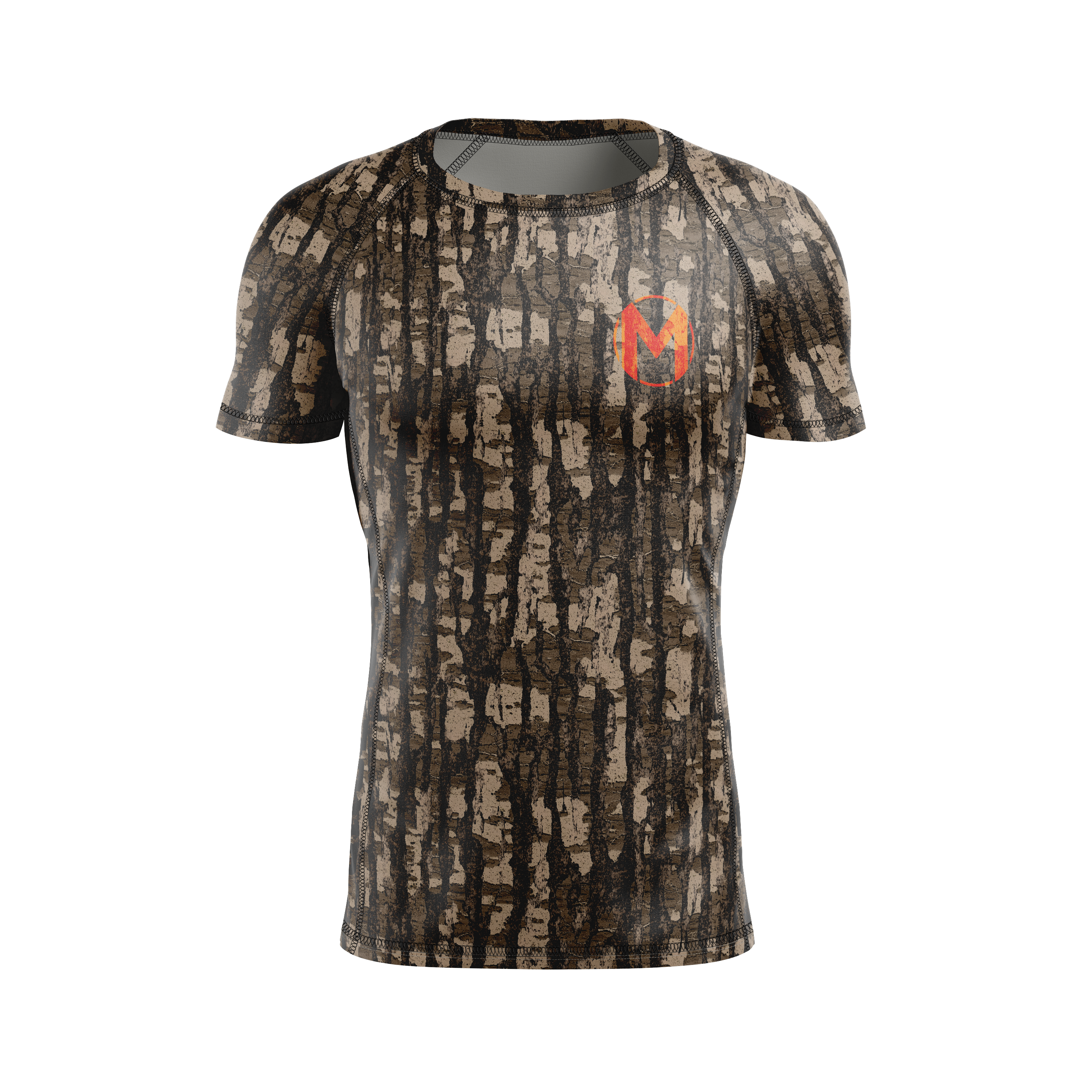 Magness BJJ men's rash guard Southland, tan/brown