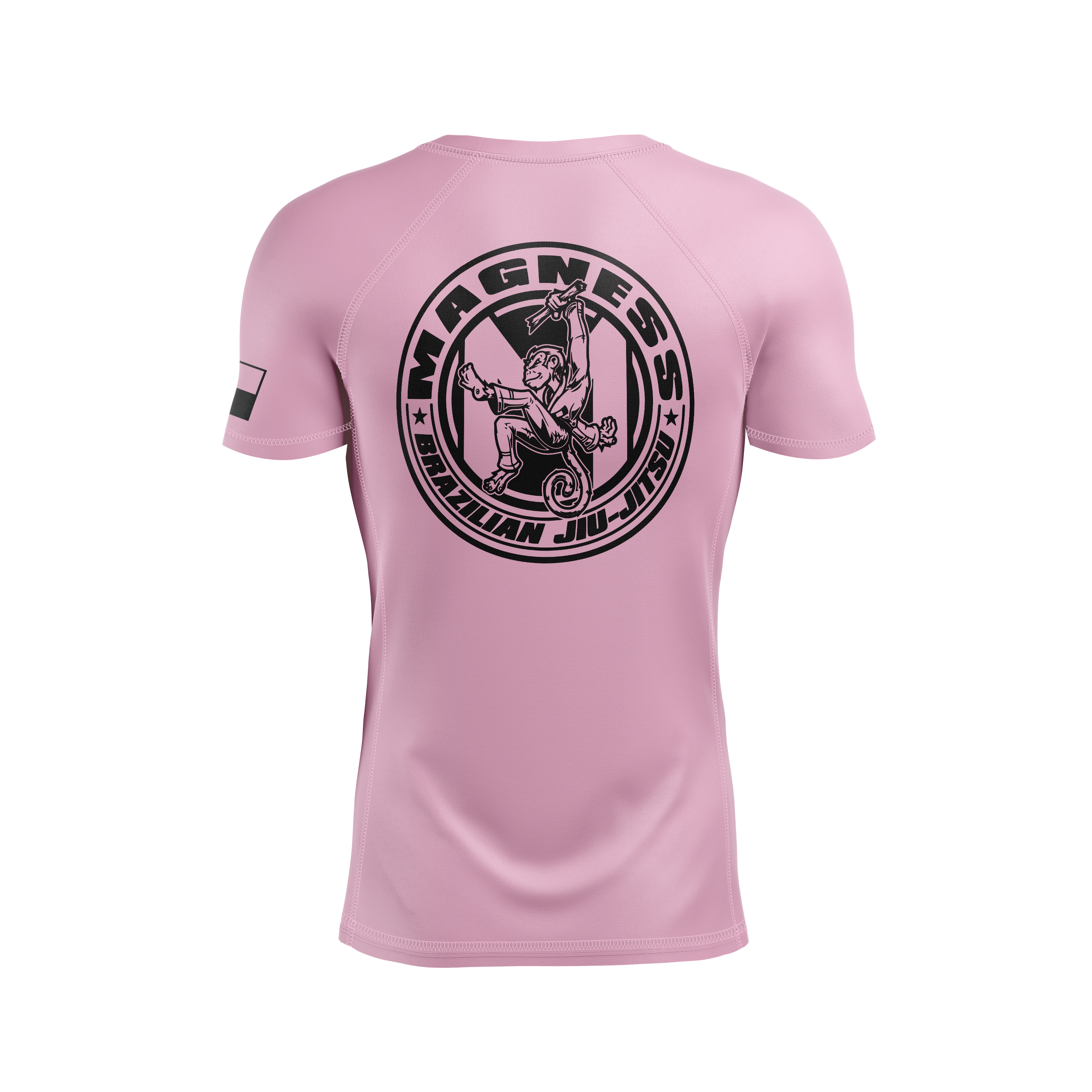 Magness BJJ men's rash guard Standard Issue, light pink