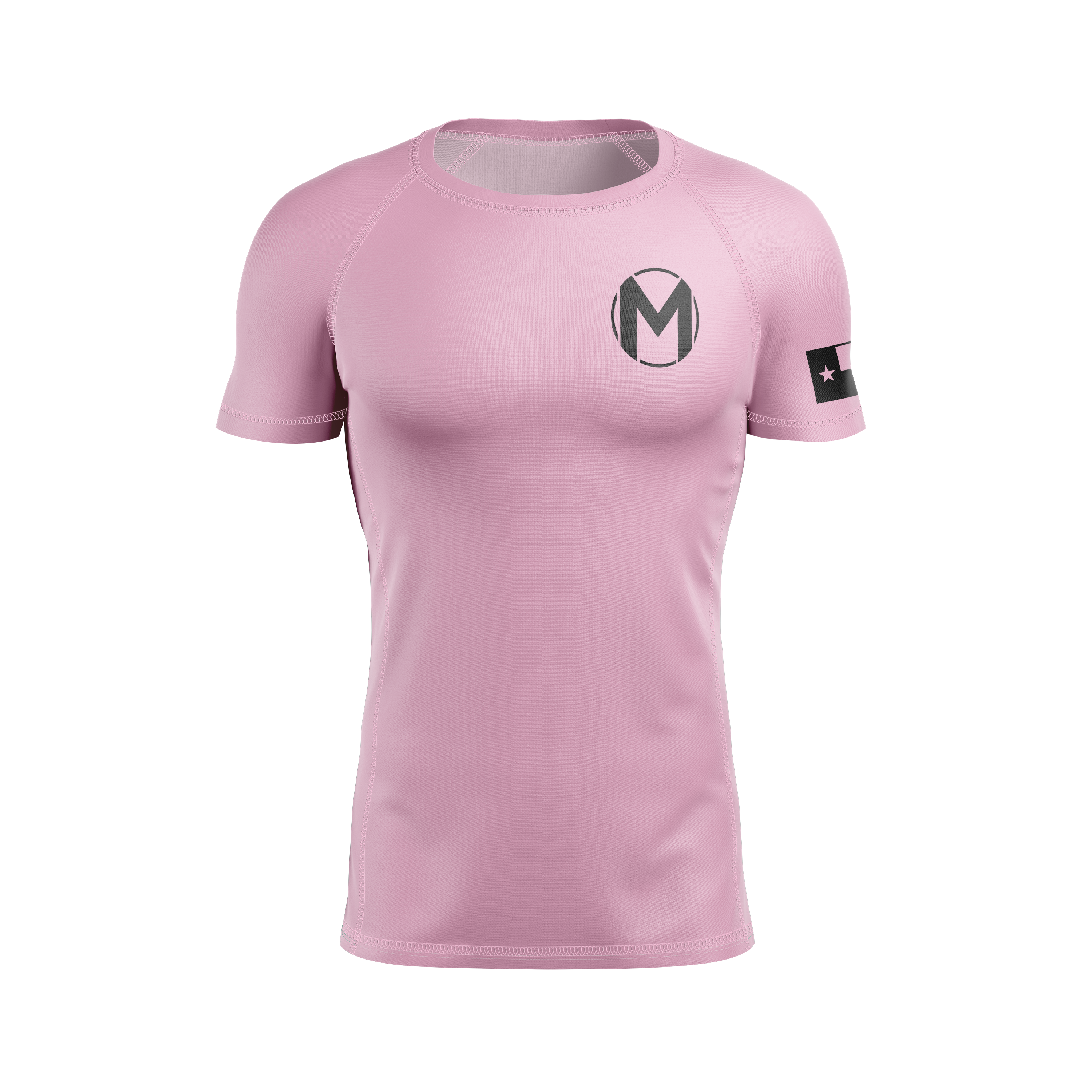 Magness BJJ men's rash guard Standard Issue, light pink