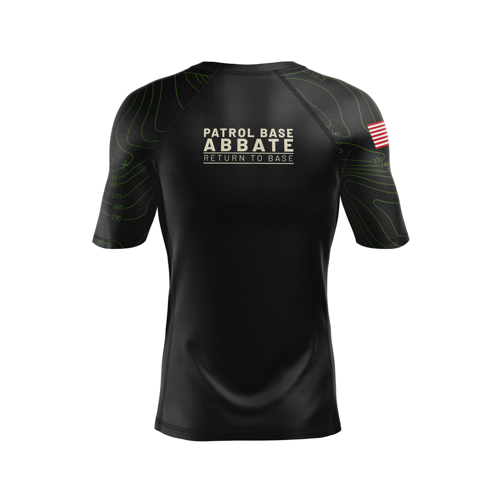 Patrol Base Abbate men's rash guard Topo, black and green