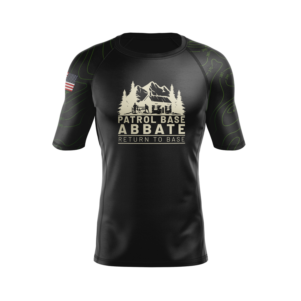 Patrol Base Abbate men's rash guard Topo, black and green