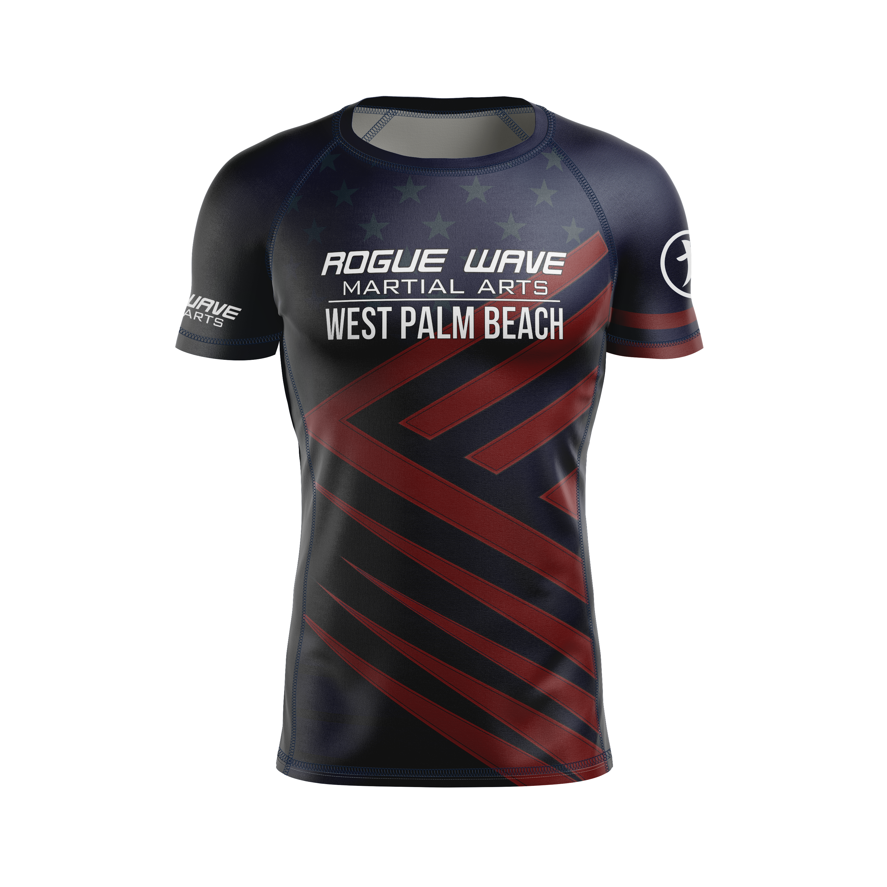 Rogue Wave men's rash guard Patriotic, navy