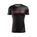 Rogue Wave men's rash guard Standard Issue Ranked, black/red