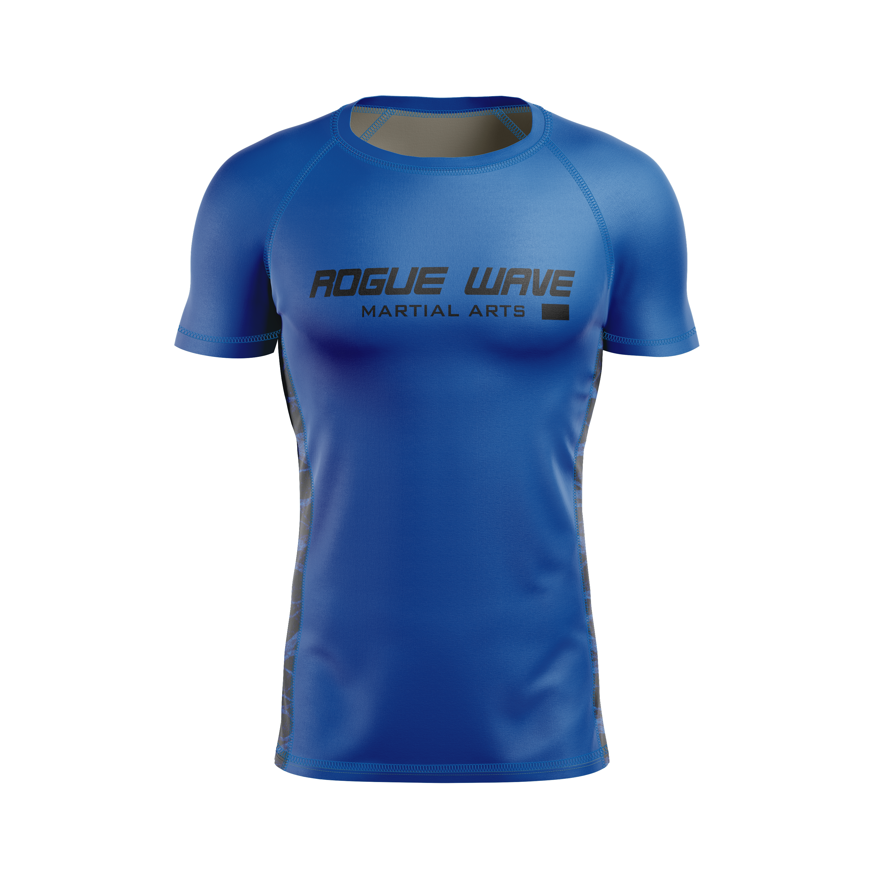 Rogue Wave men's rash guard Standard Issue Ranked, blue