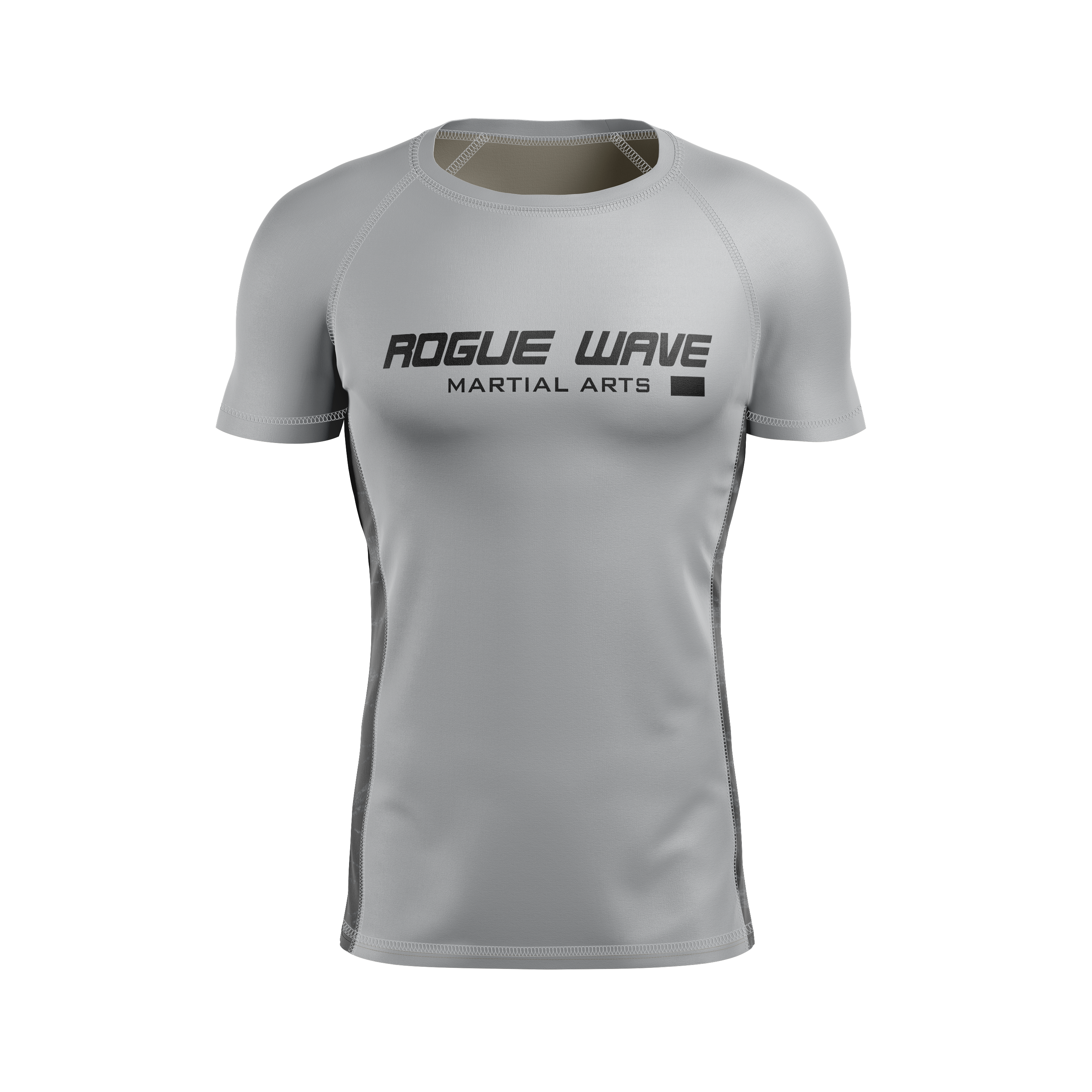Rogue Wave men's rash guard Standard Issue Ranked, grey