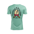 Twisted Rooster men's rash guard Cracked, carib.green