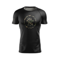 Twisted Rooster men's rash guard Icon, el tigre camo on black
