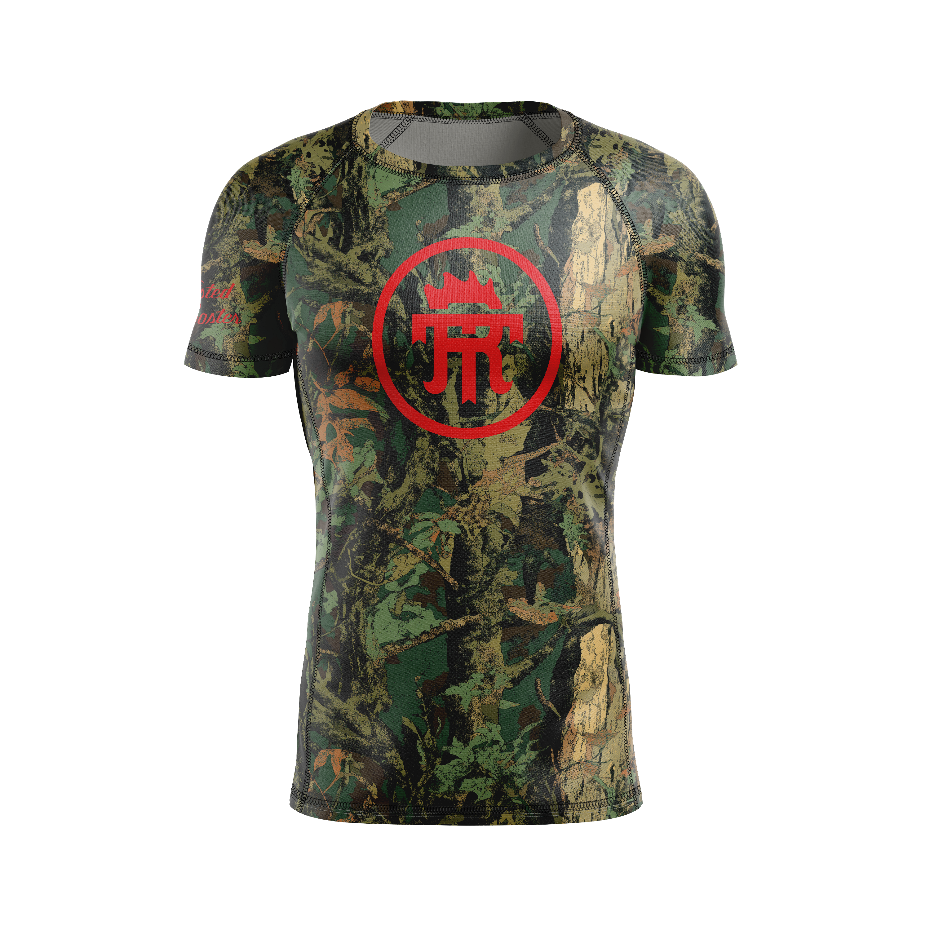 Twisted Rooster men's rash guard Icon, Tickfaw camo green