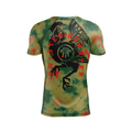 Twisted Rooster men's rash guard Standard Issue, melon tie-dye