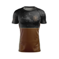 Twisted Rooster men's rash guard Sumi Camo Ranked, black and brown