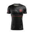 Twisted Rooster men's rash guard Sumi Camo Ranked, black and red