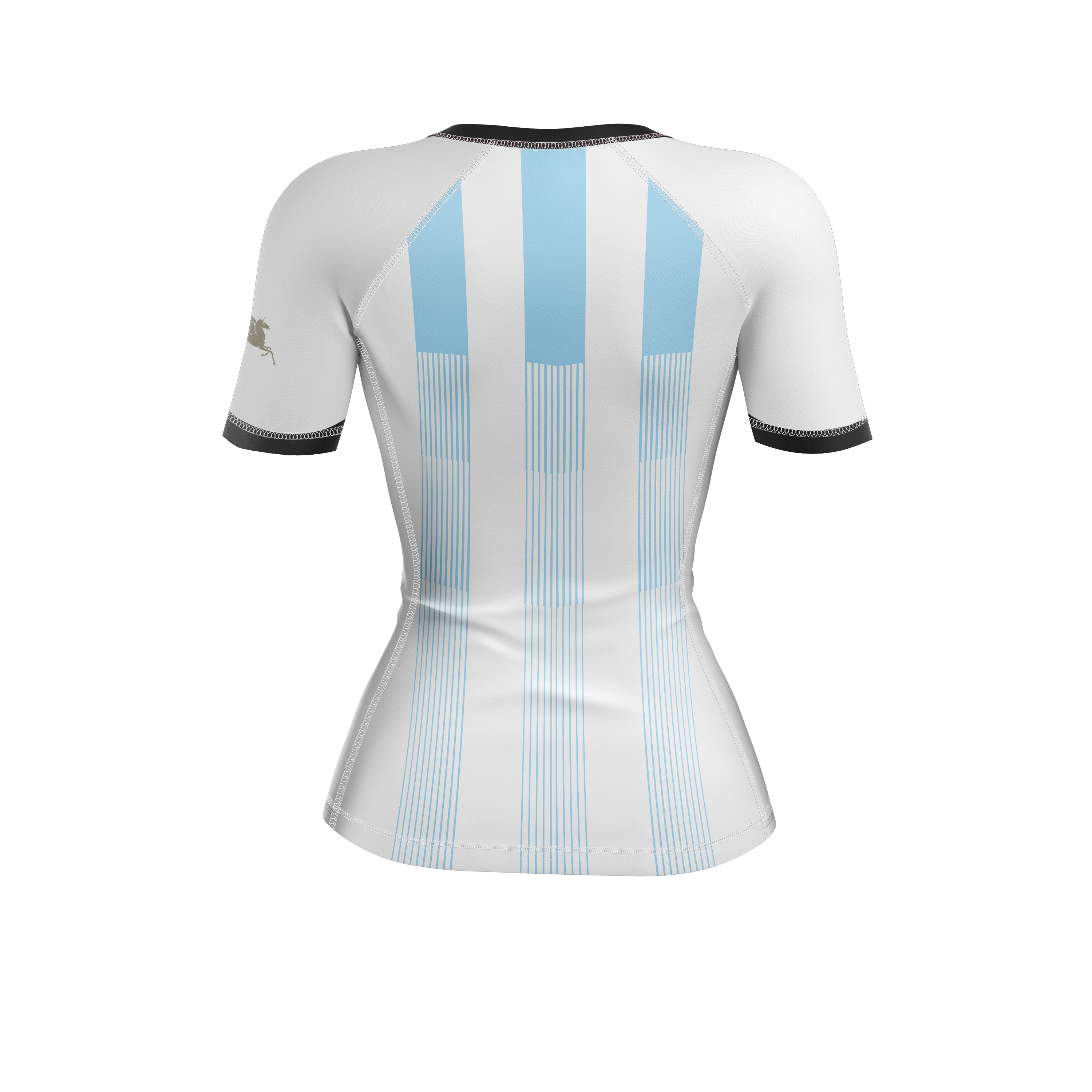 CCFC La Albiceleste women's rash guard, white/blue