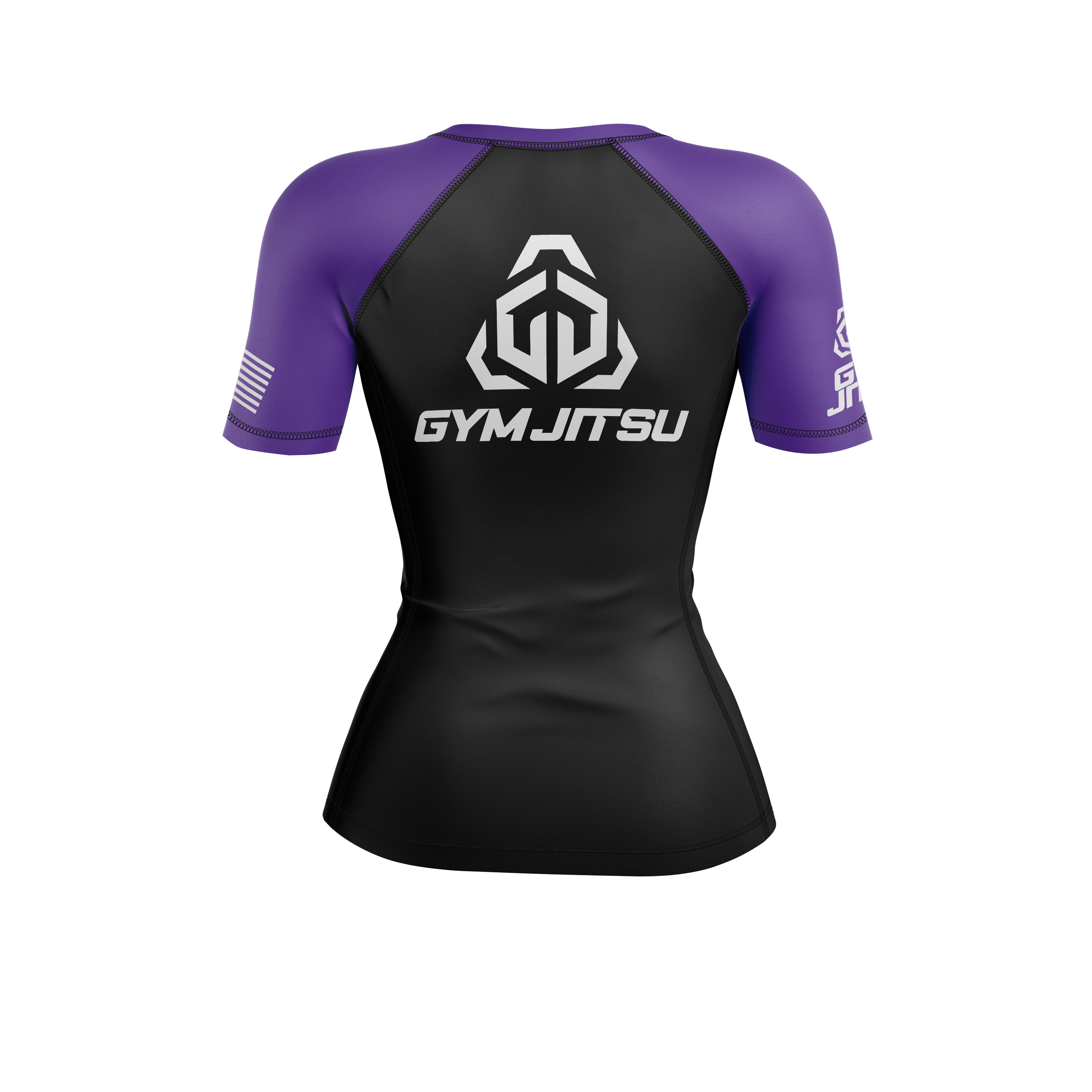Gym Jitsu women's rash guard Standard Issue Ranked, black/purple