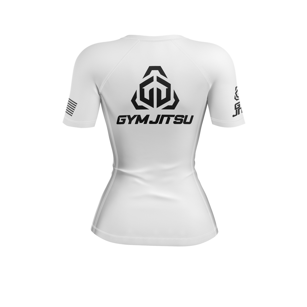 Gym Jitsu women's rash guard Standard Issue, white