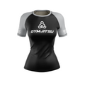 Gym Jitsu women's rash guard Standard Issue Ranked, black/grey