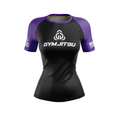 Gym Jitsu women's rash guard Standard Issue Ranked, black/purple
