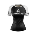 Gym Jitsu women's rash guard Standard Issue Ranked, black/white