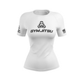 Gym Jitsu women's rash guard Standard Issue, white