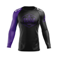 Shield Systems men's rash guard Badge Ranked, purple