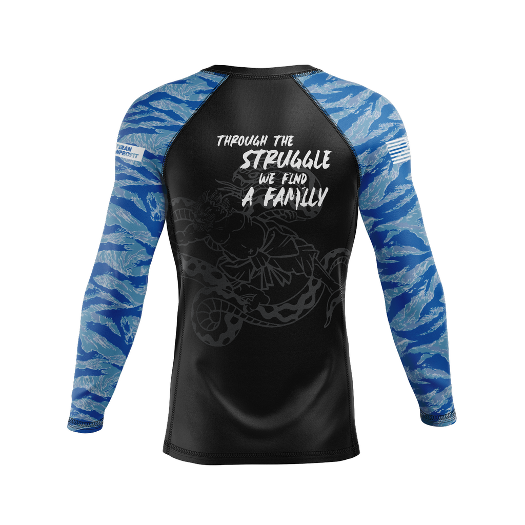 Veteran Bushido Men's Rash Guard (Blue)