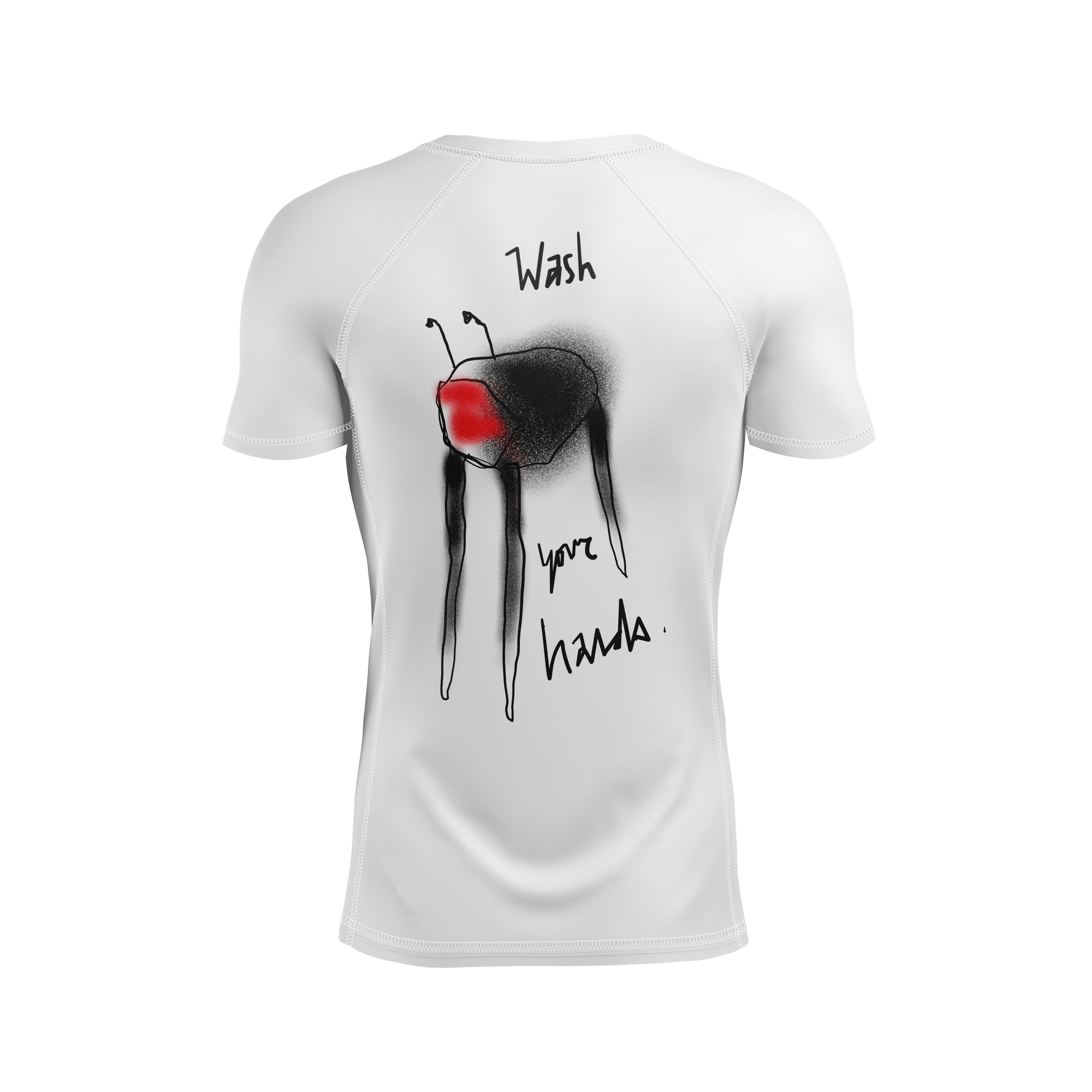 DxW: Directive 026 men's rash guard, white