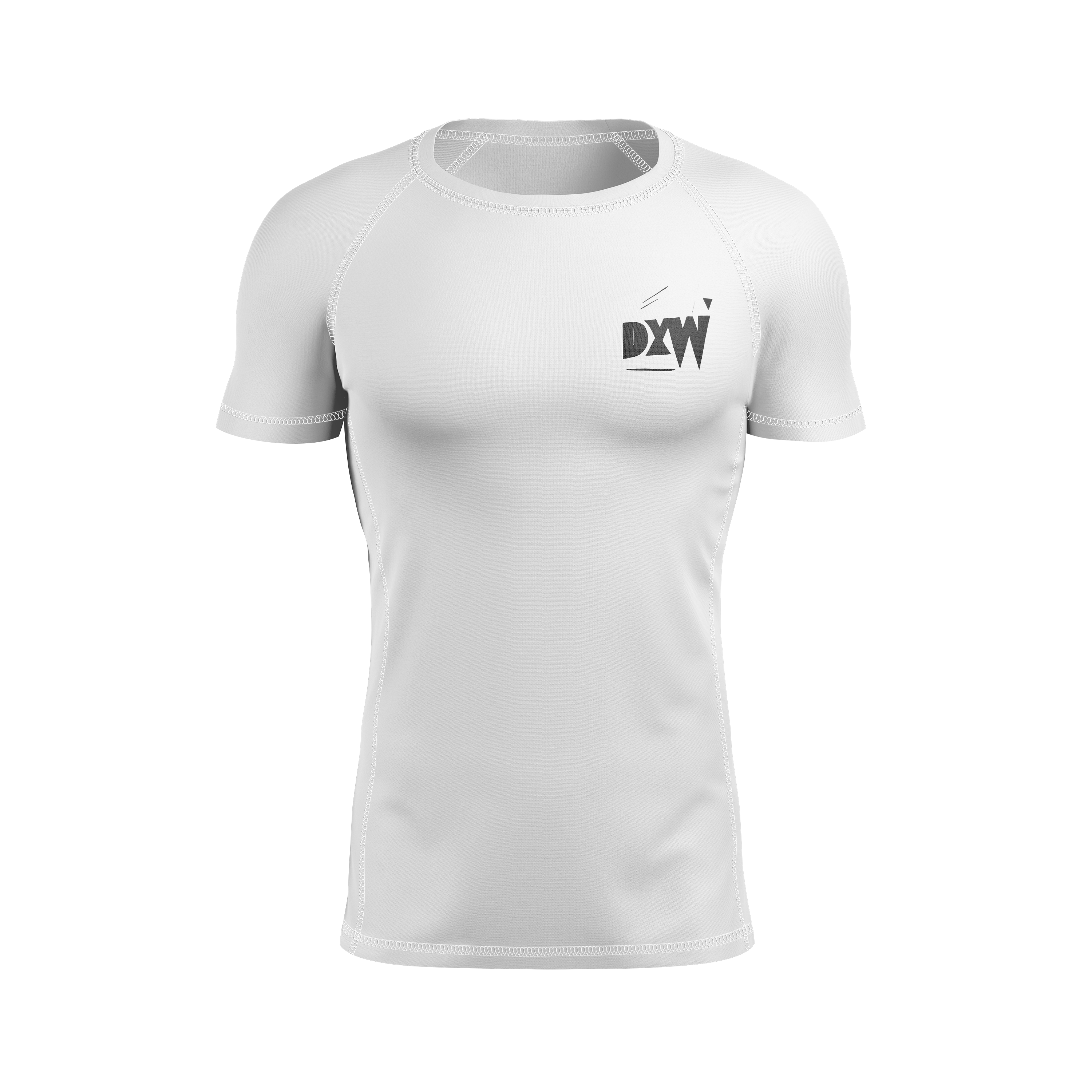 DxW: Directive 026 men's rash guard, white