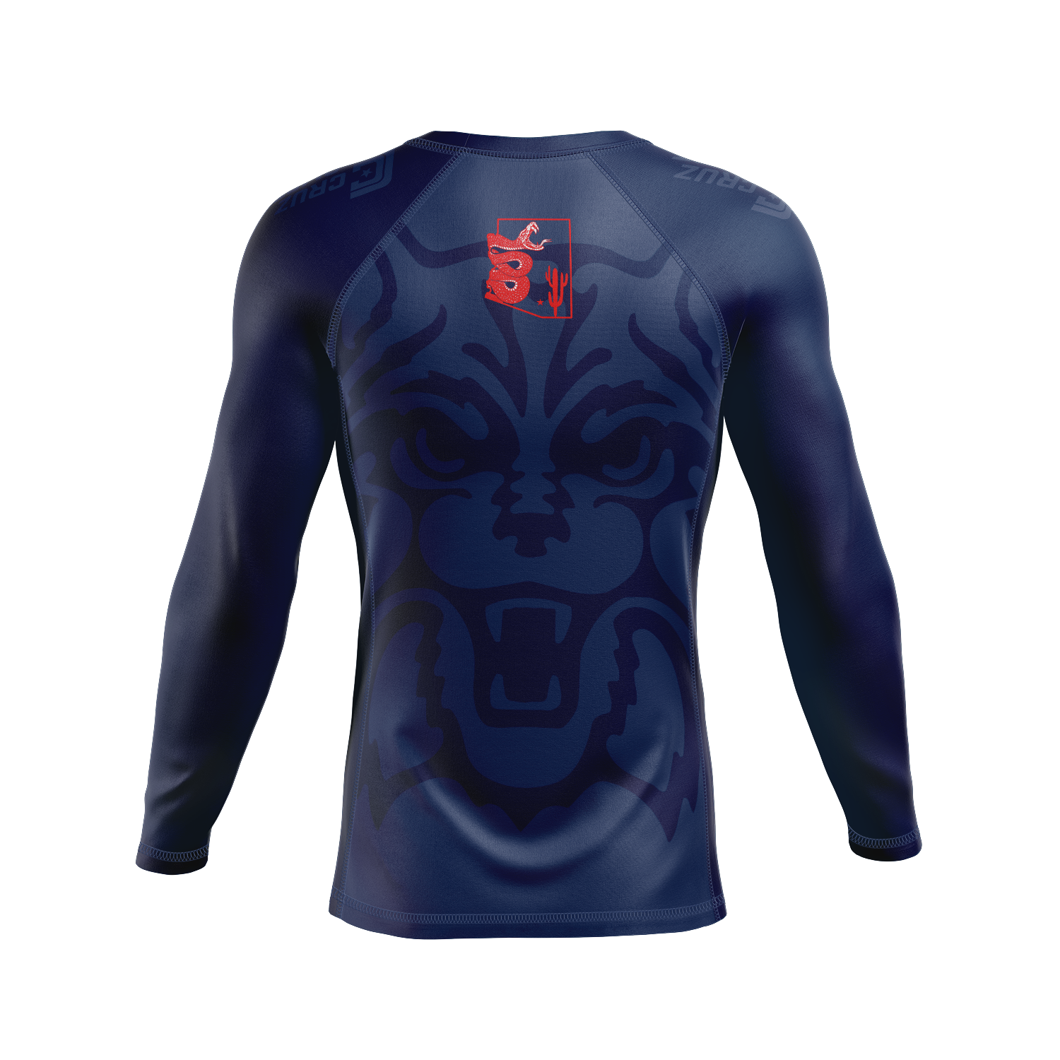 10P Tucson men's rash guard Strike Team, AZ blue