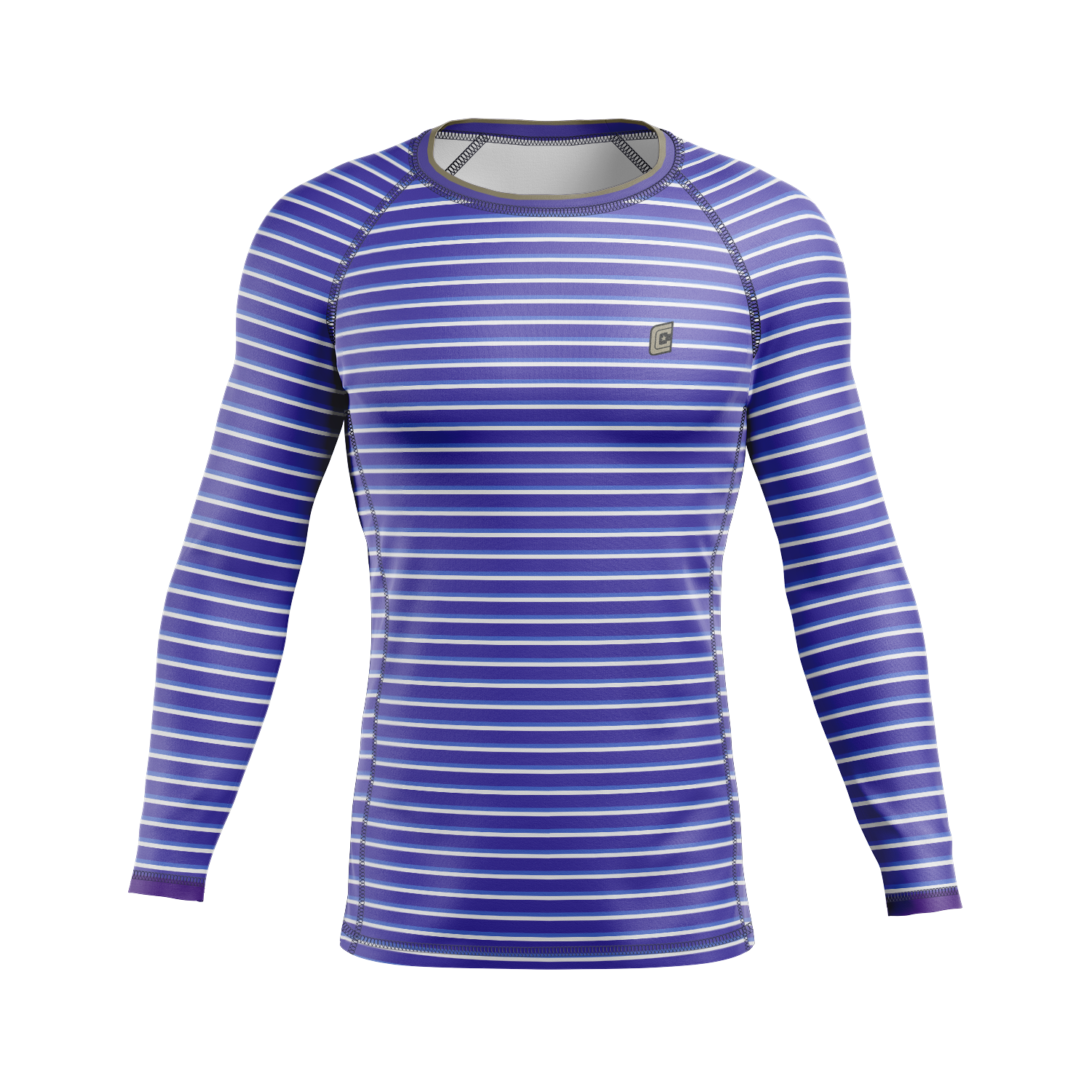 Amigos men's rash guard, purple