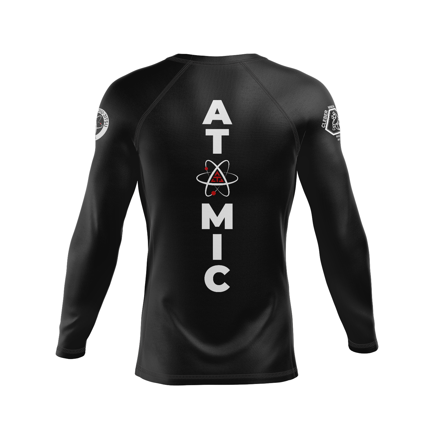 Atomic Jiu Jitsu men's rash guard Standard Issue, black