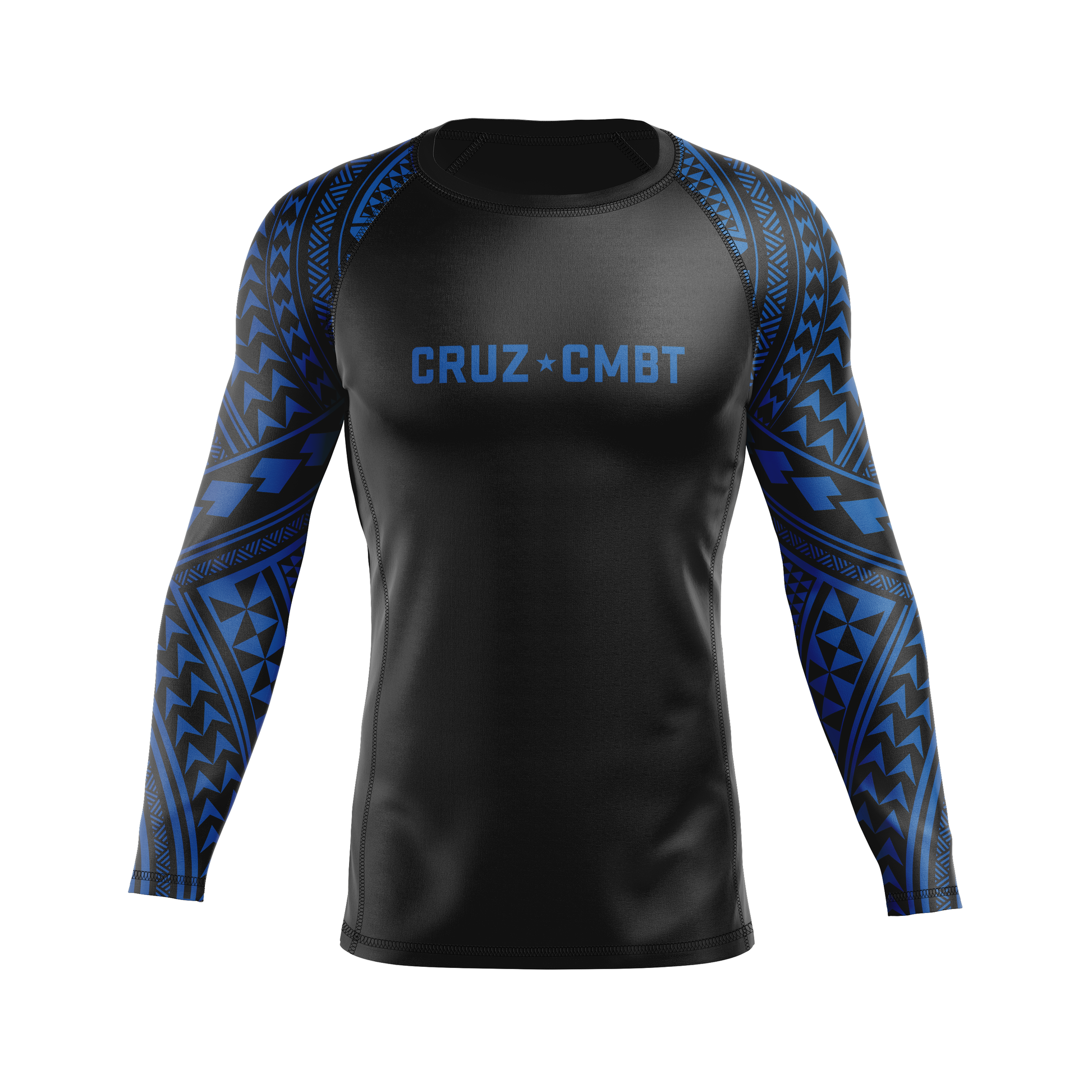 808 Ranked men's rash guard, blue – CRUZ CMBT