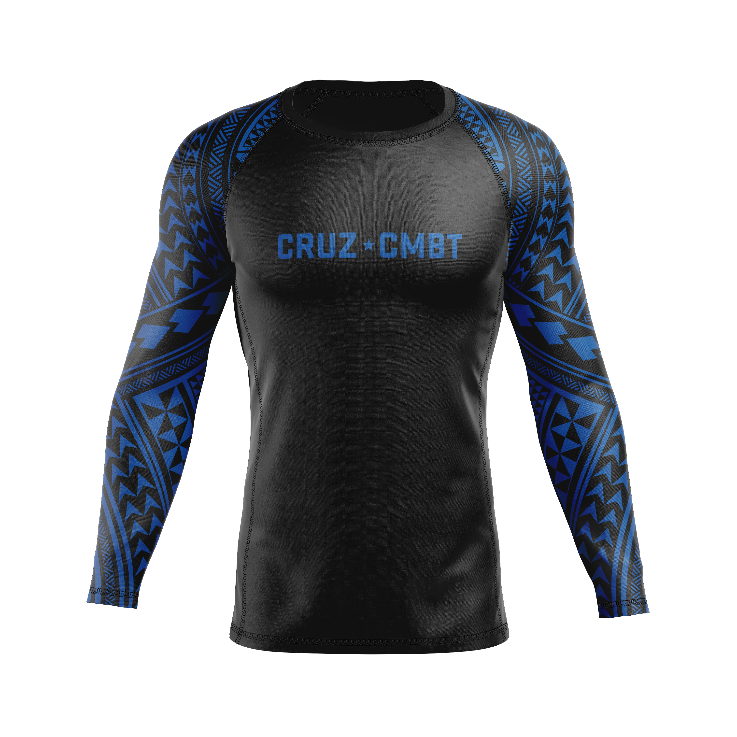 808 Ranked men's rash guard, blue