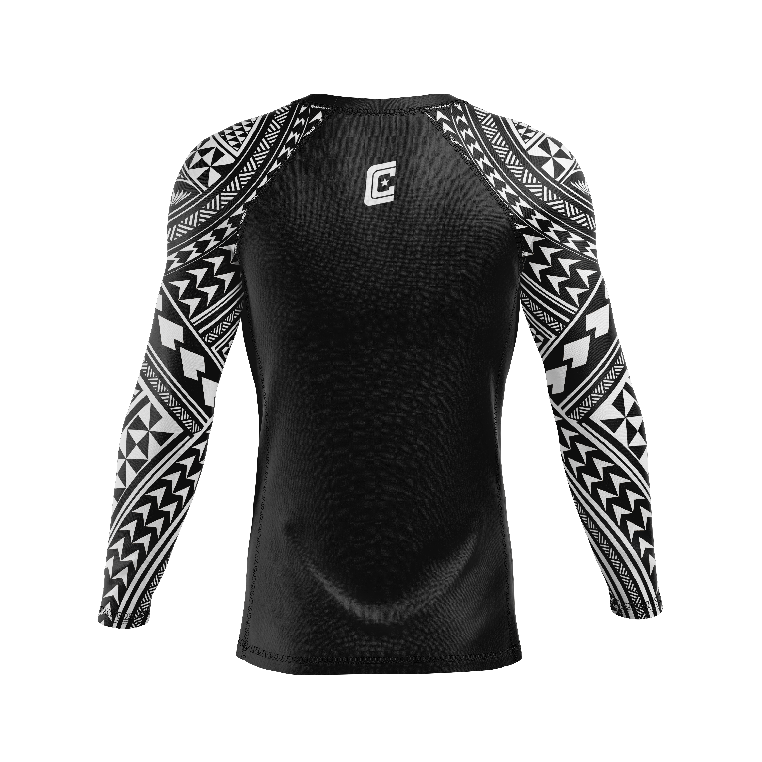 808 Ranked men's rash guard, white
