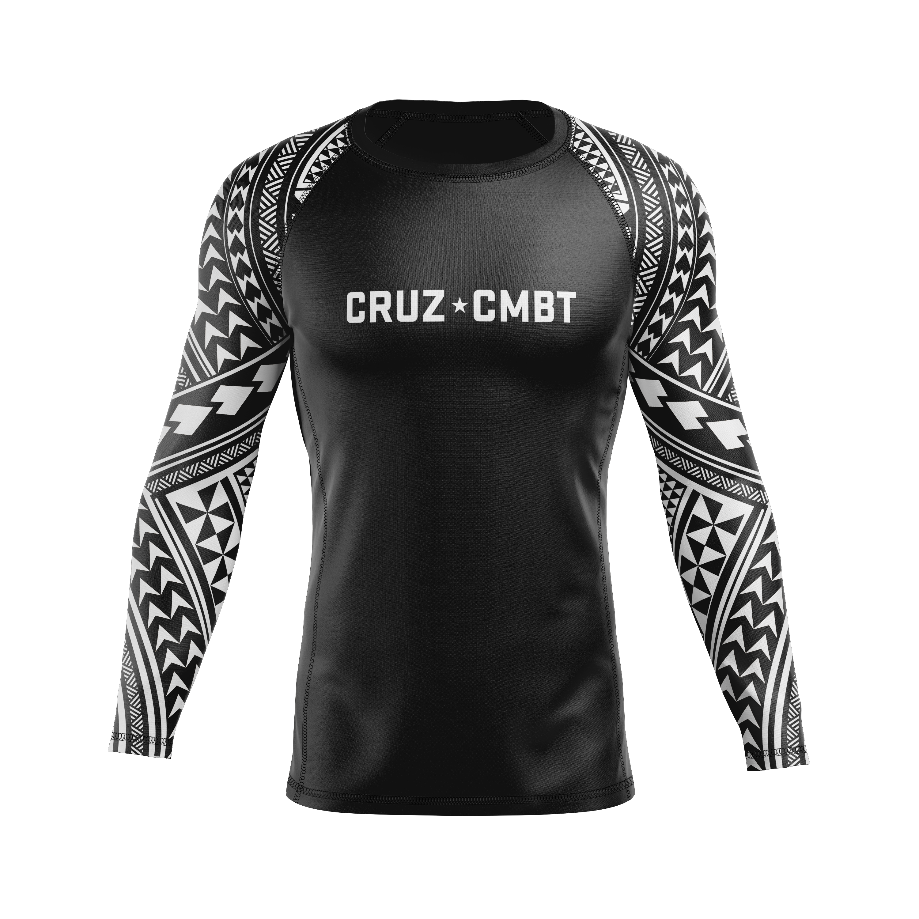 808 Ranked men's rash guard, white