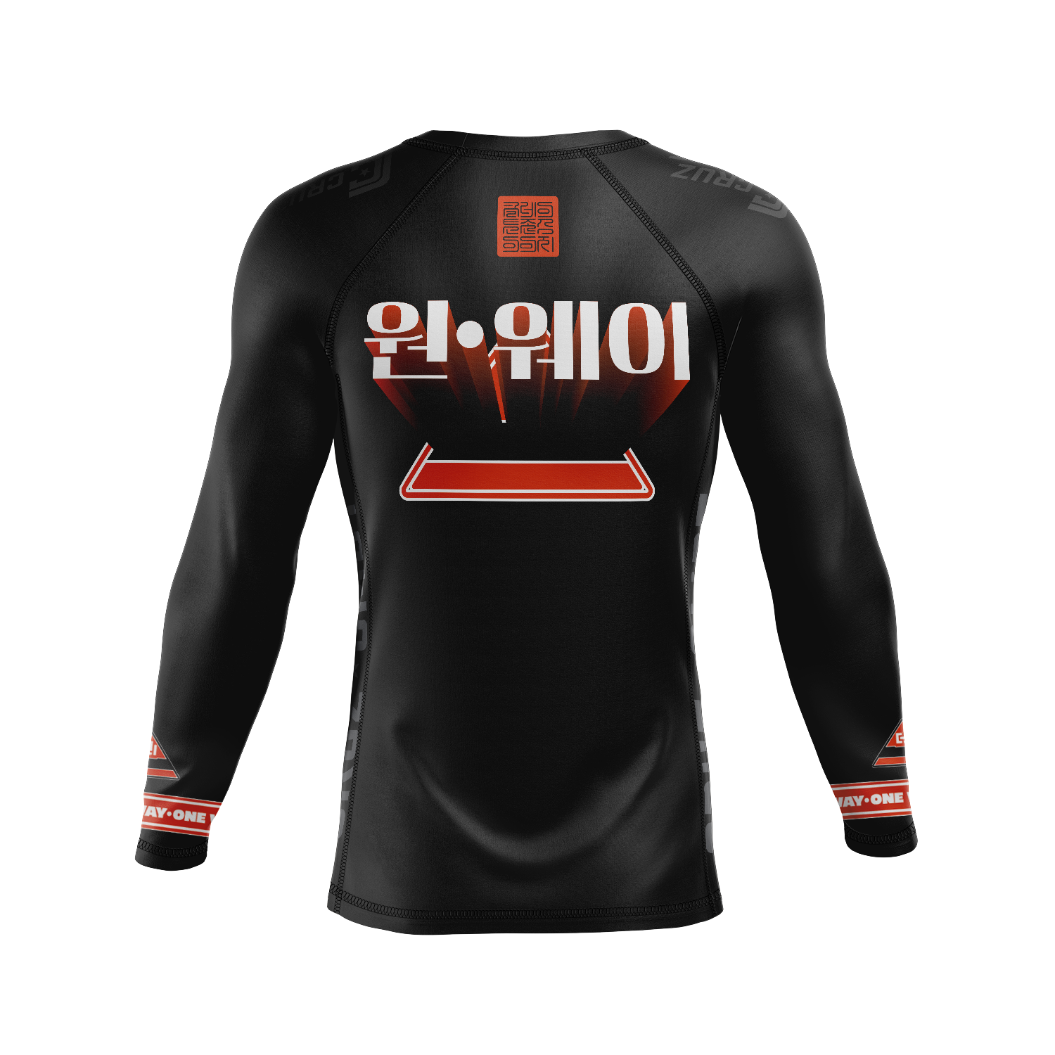Clayton Jones Images men's rash guard CJI x One Way, black