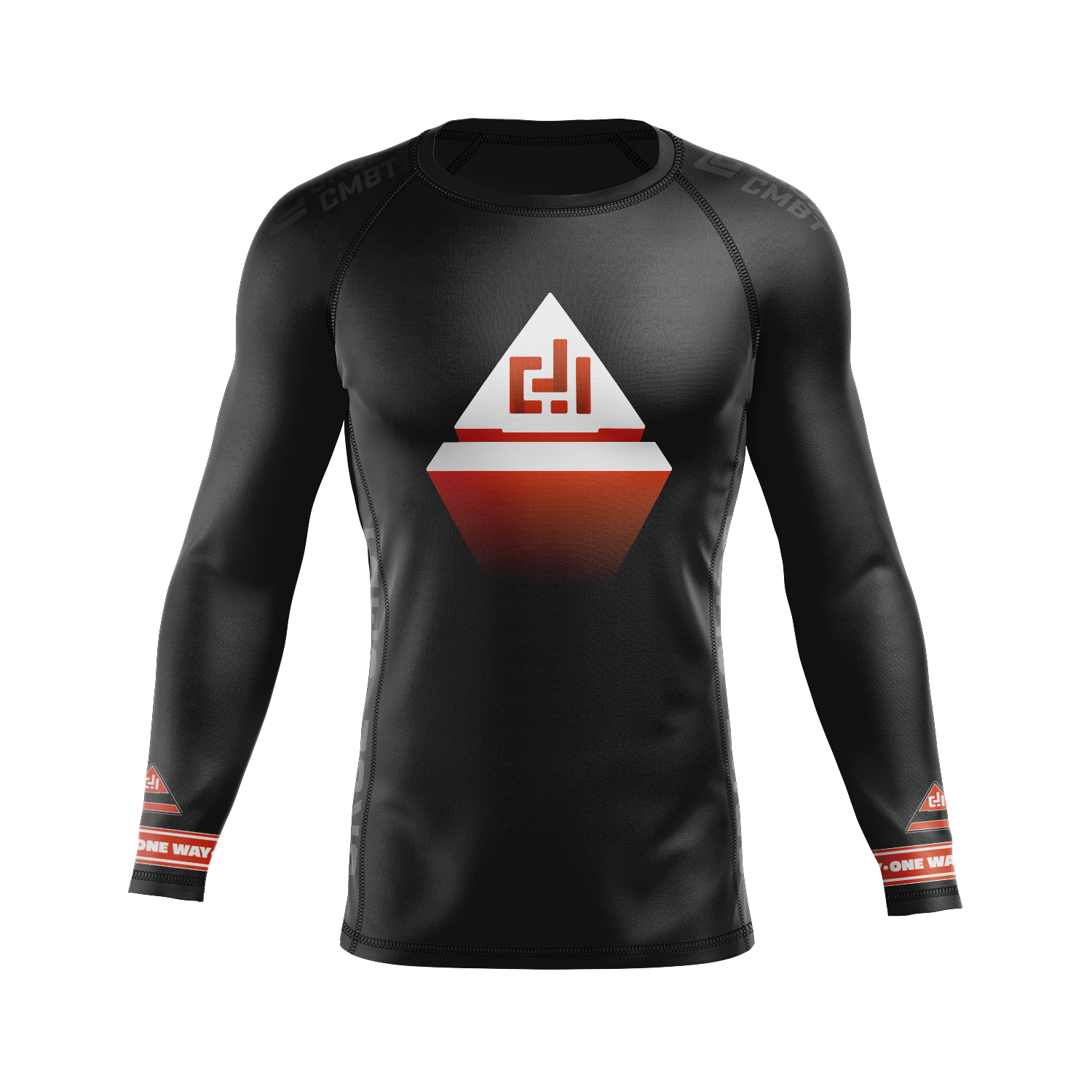 Clayton Jones Images men's rash guard CJI x One Way, black
