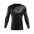 Guts Ranked men's rash guard, gold on black