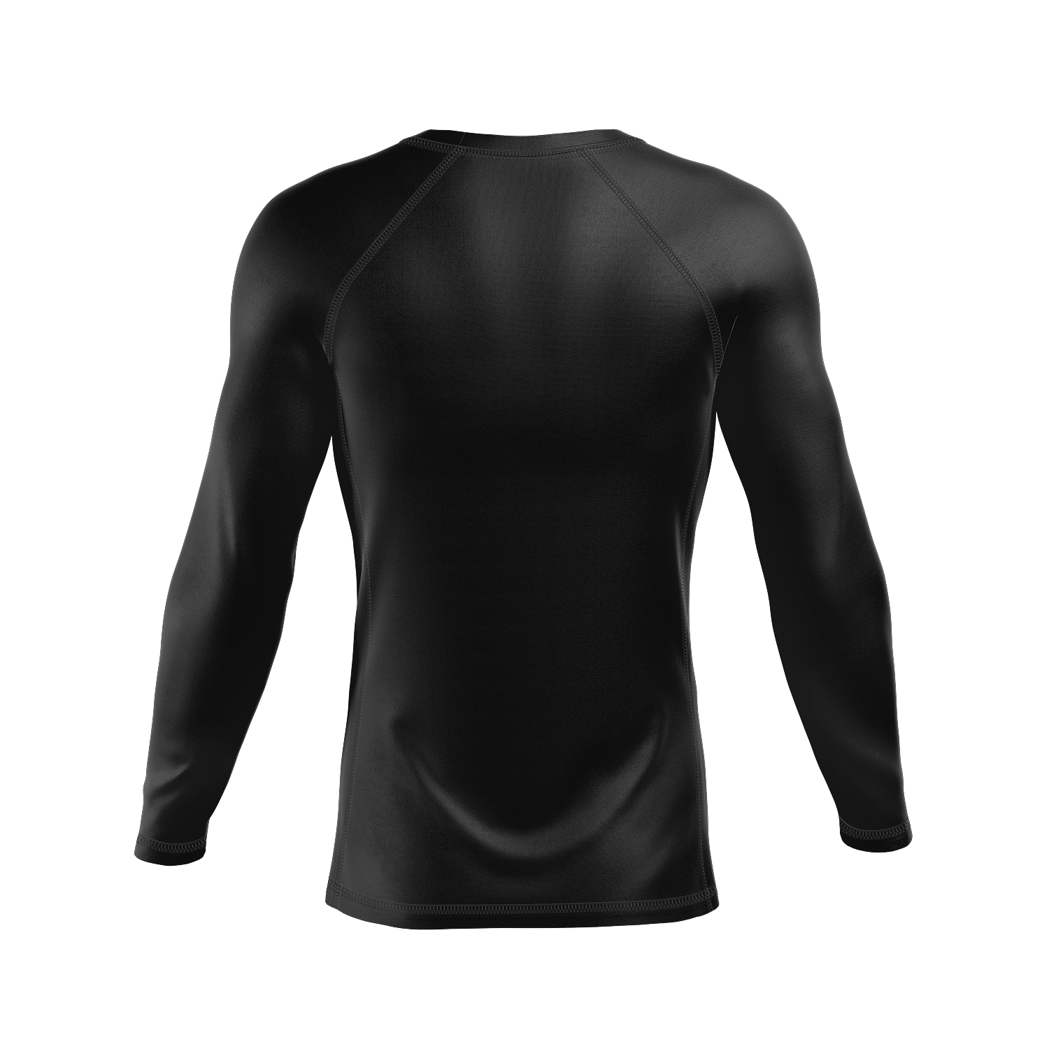 Guts Ranked men's rash guard, red on black