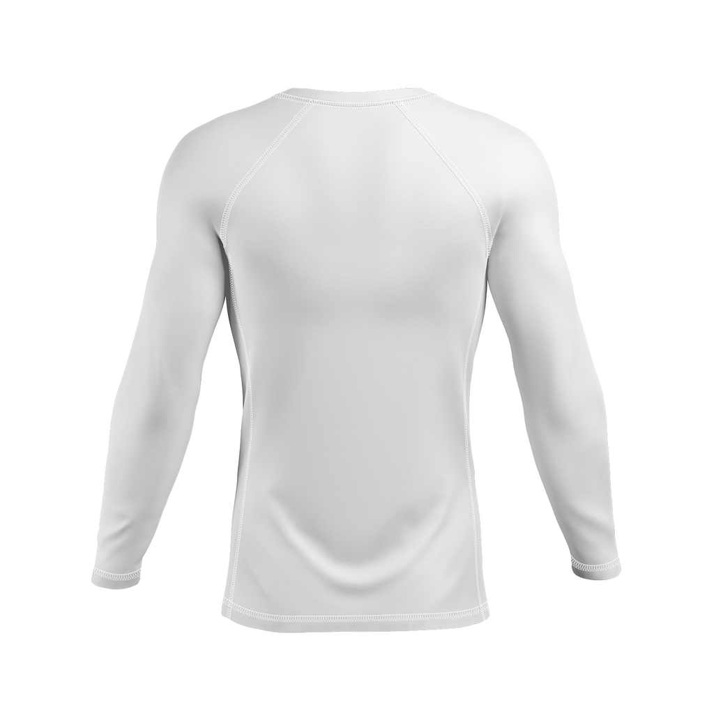 Guts Ranked men's rash guard, gold on white