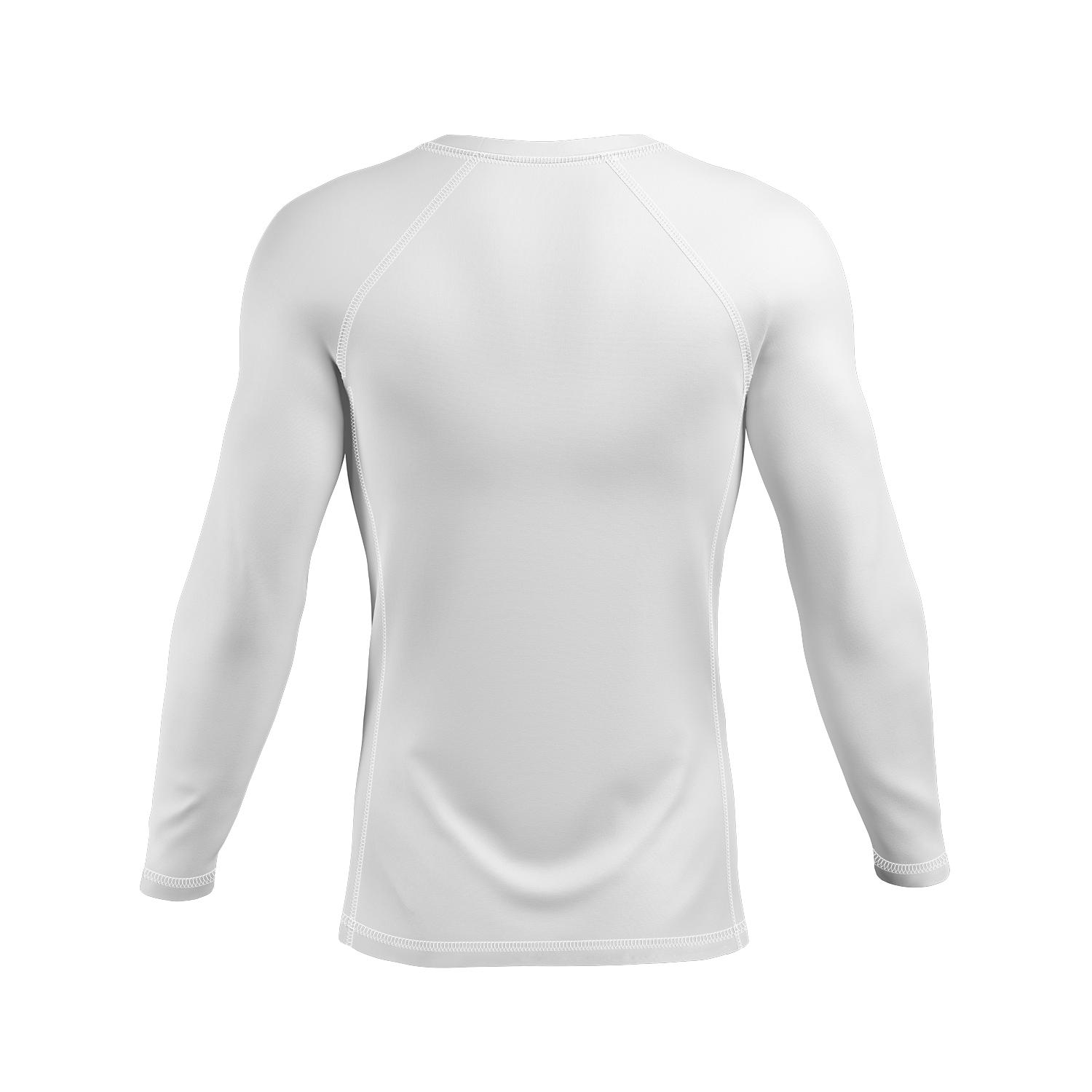 Guts Ranked men's rash guard, gold on white