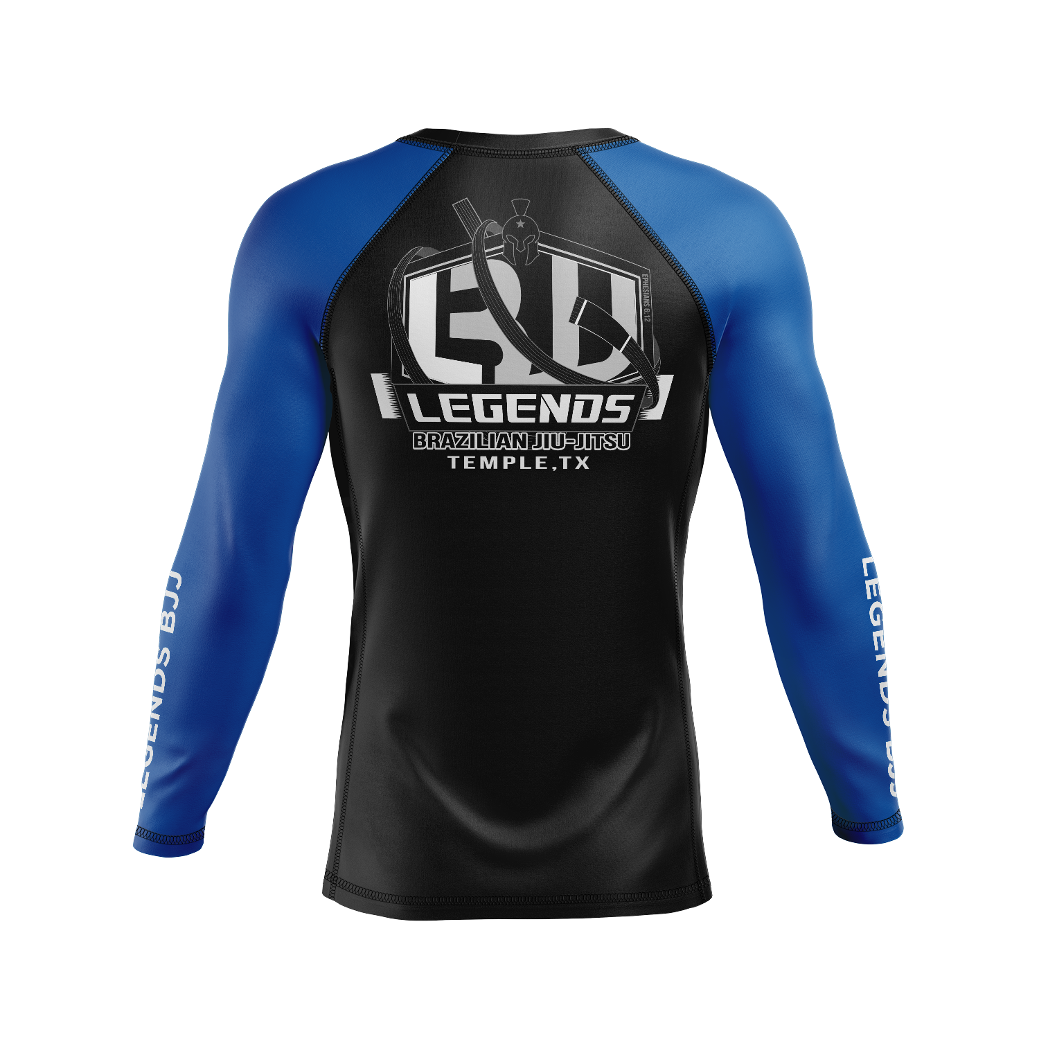 Legends BJJ women's rash guard Ranked, blue
