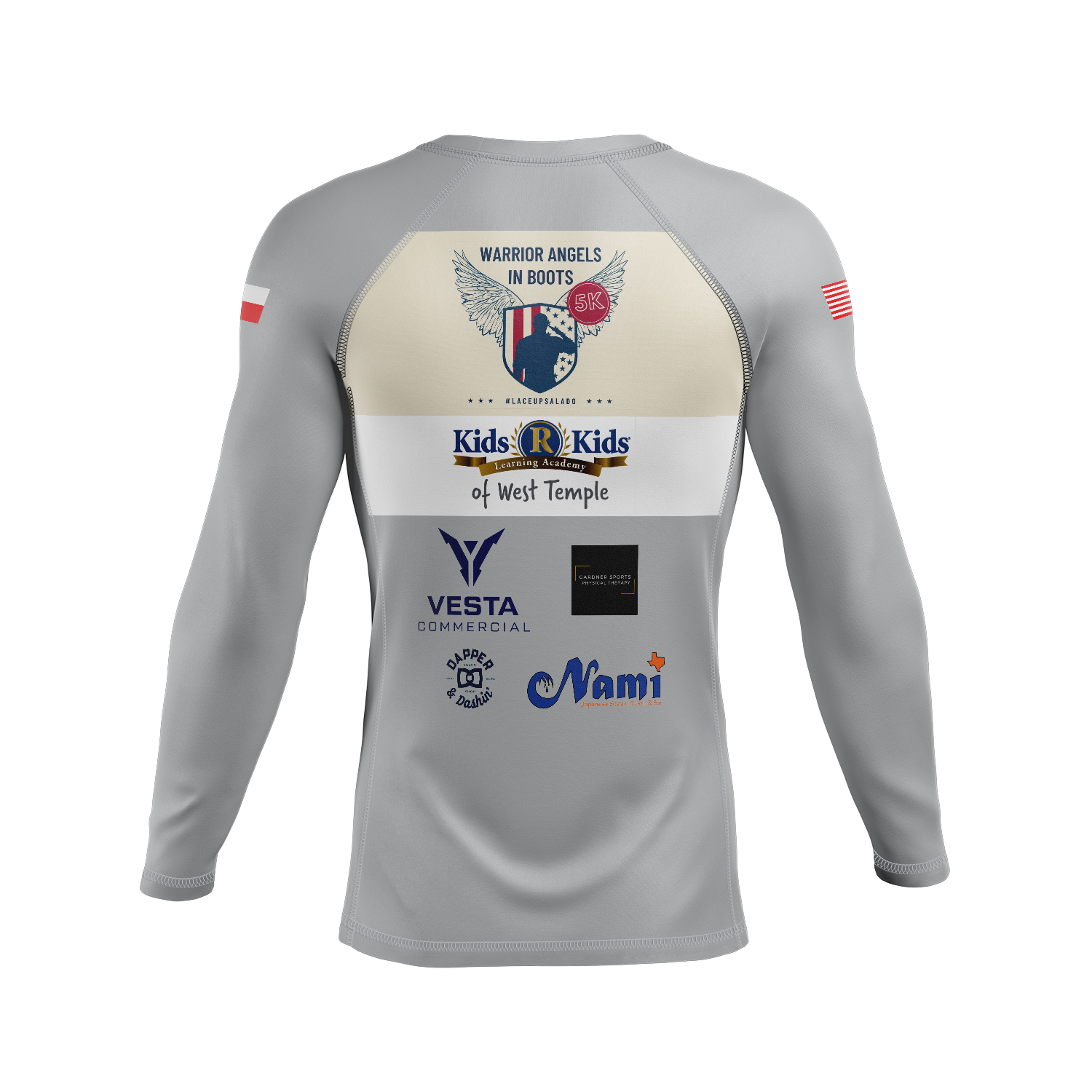 Legends BJJ men's rash guard American Legends, grey