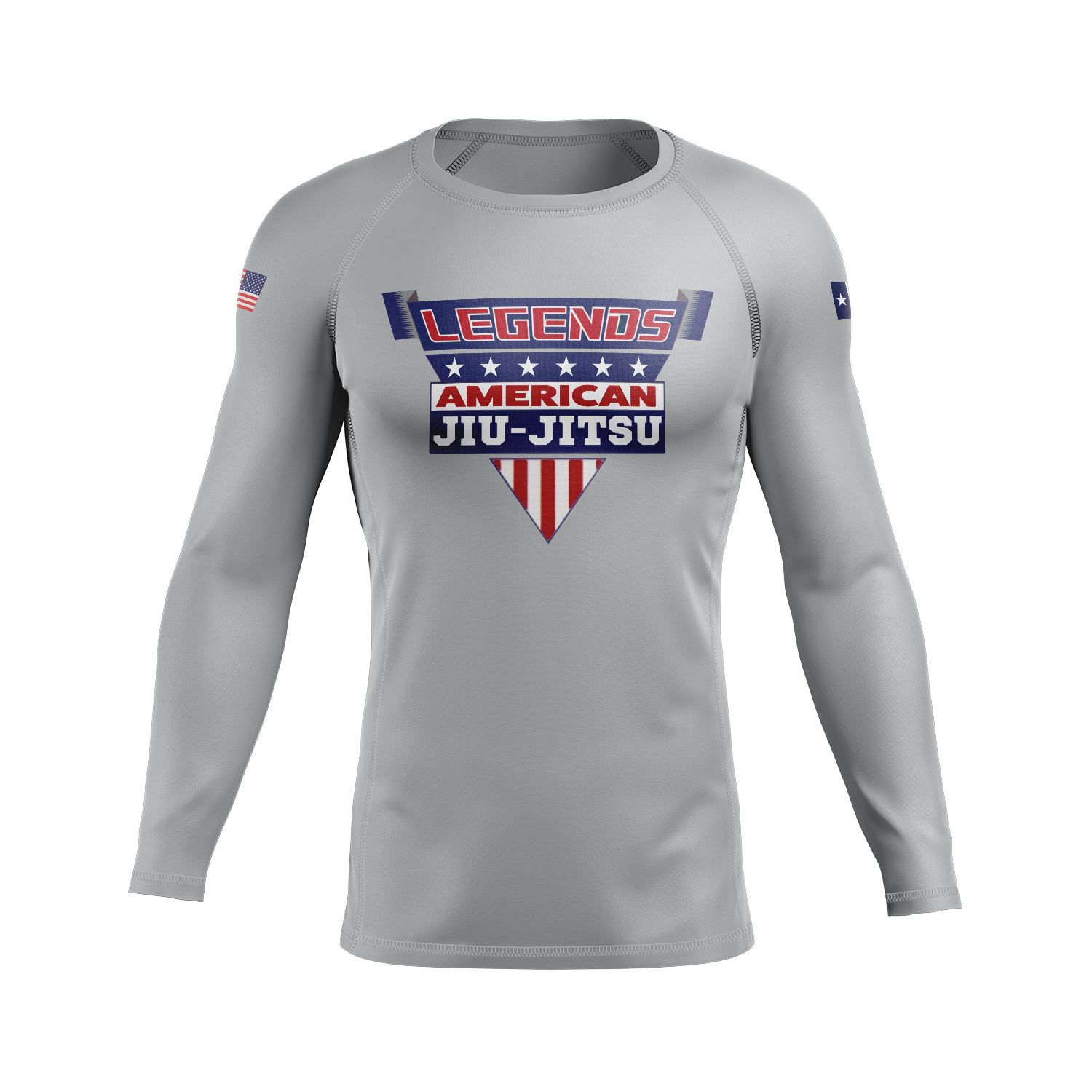 Legends BJJ men's rash guard American Legends, grey