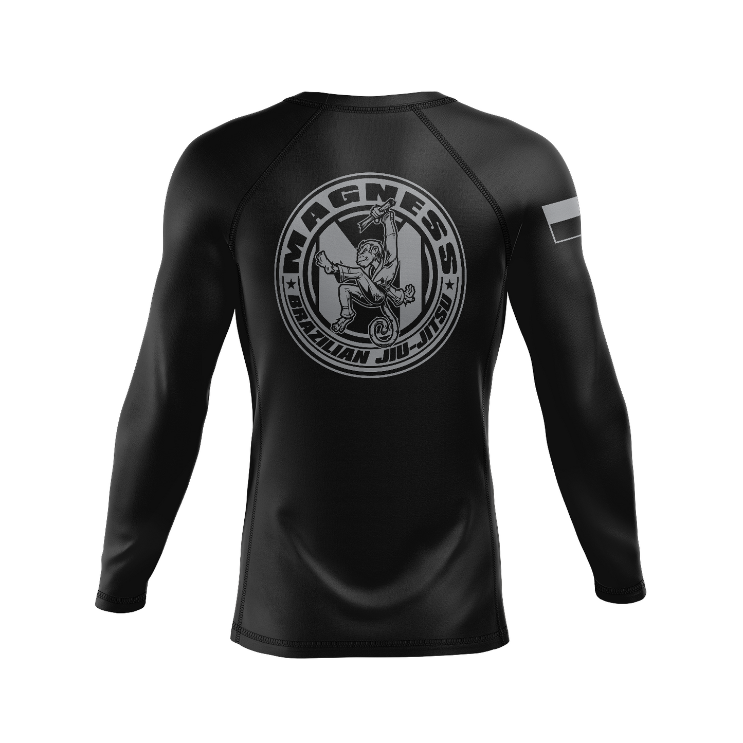 Magness Jiu Jitsu men's rash guard Standard Issue, black