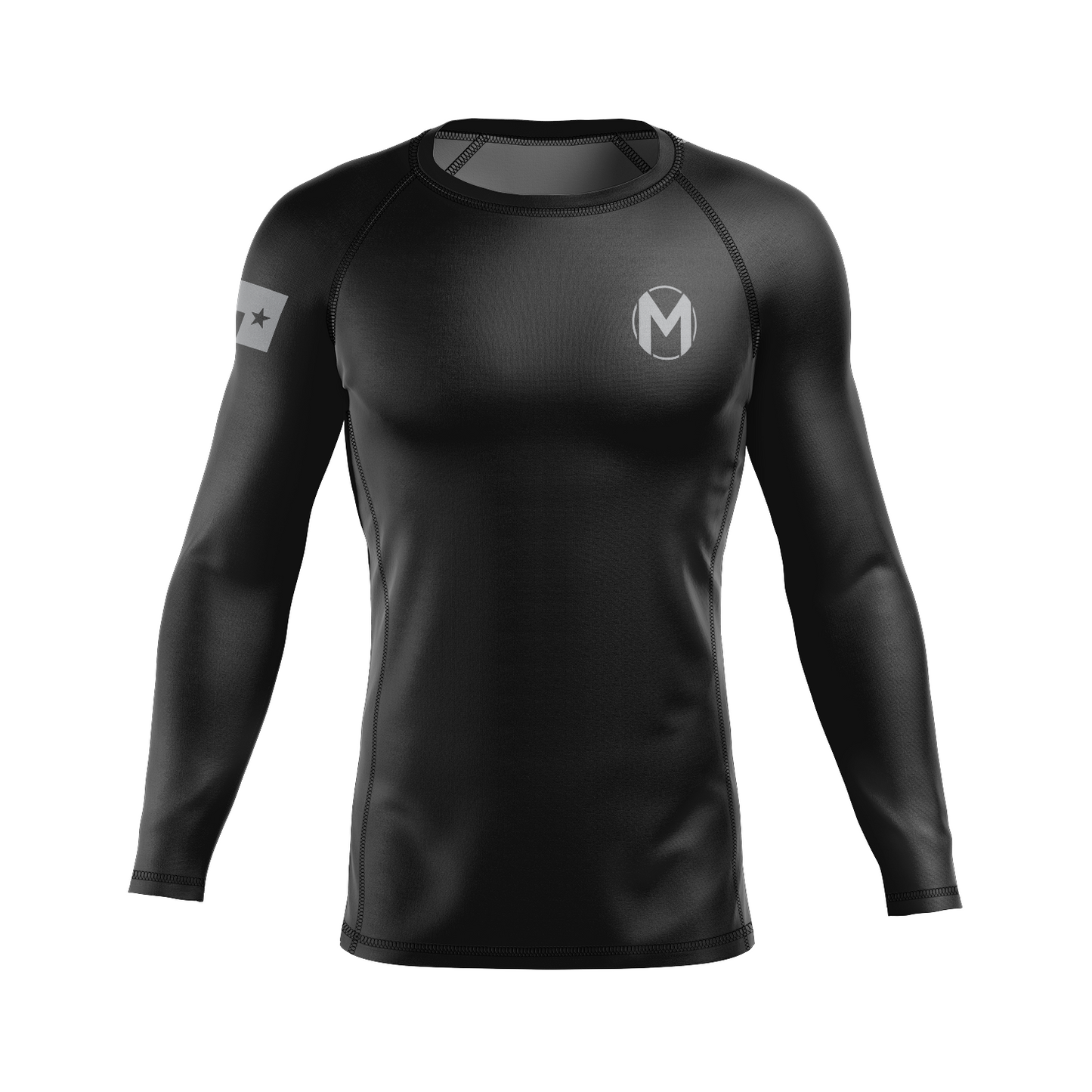 Magness Jiu Jitsu men's rash guard Standard Issue, black