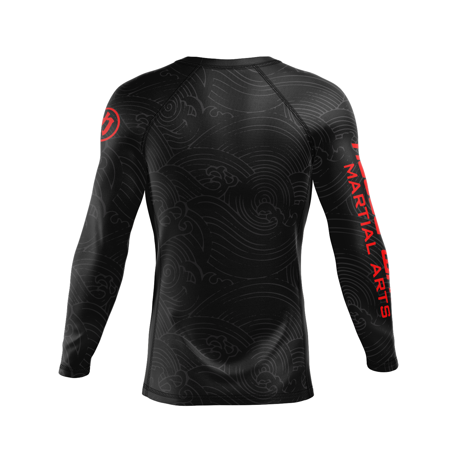 Rogue Wave men's rash guard Wave, black