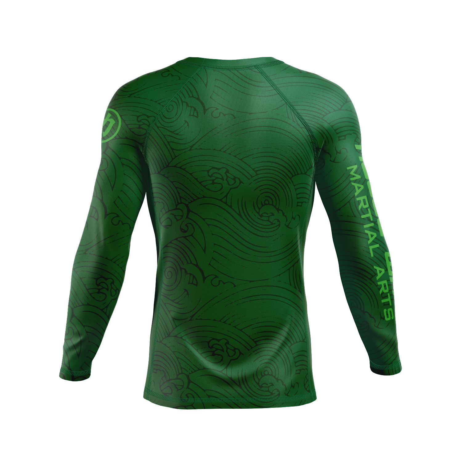 Rogue Wave men's rash guard Wave, green