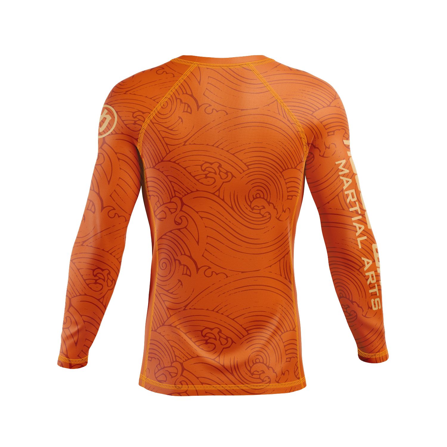 Rogue Wave men's rash guard Wave, orange