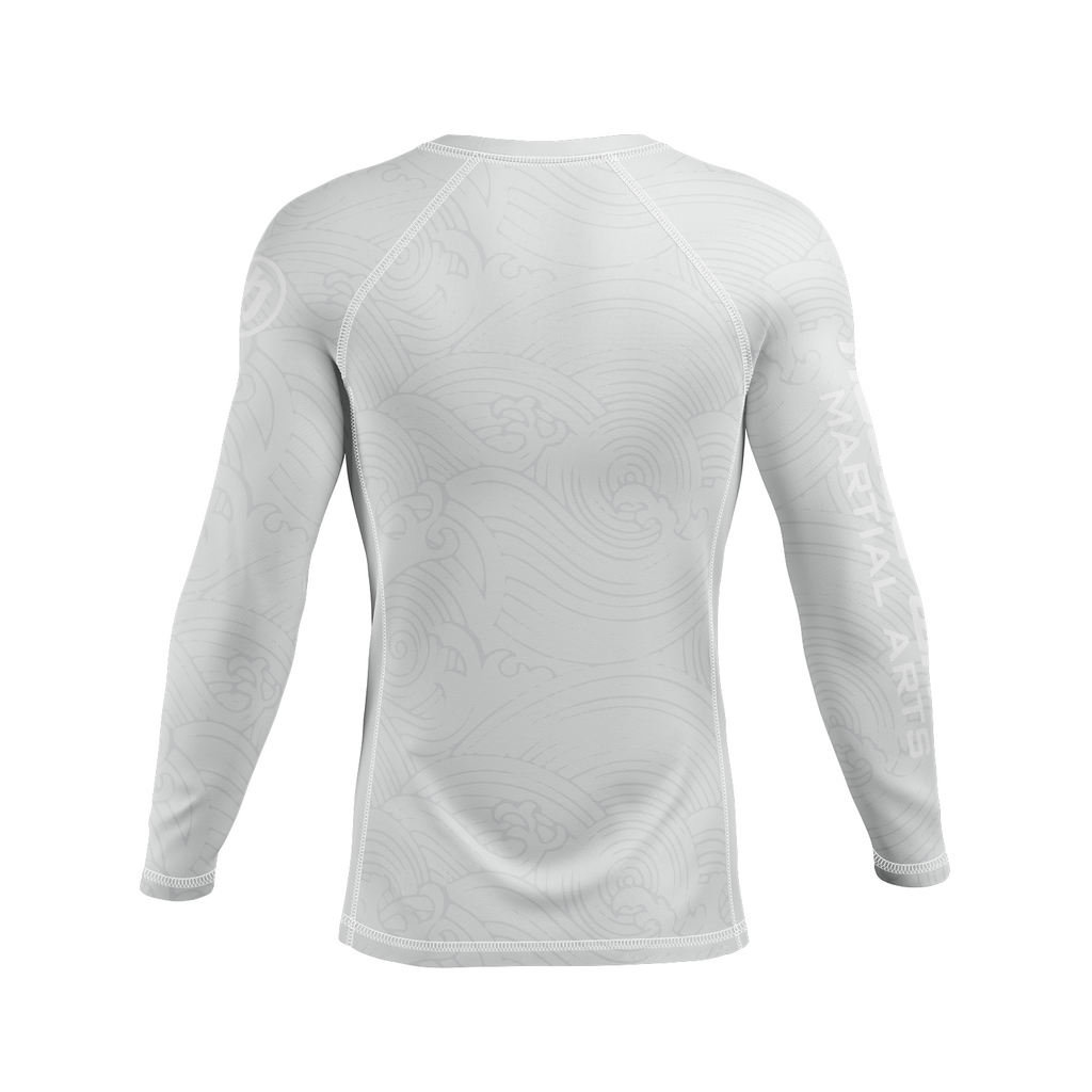 Rogue Wave men's rash guard Wave, white